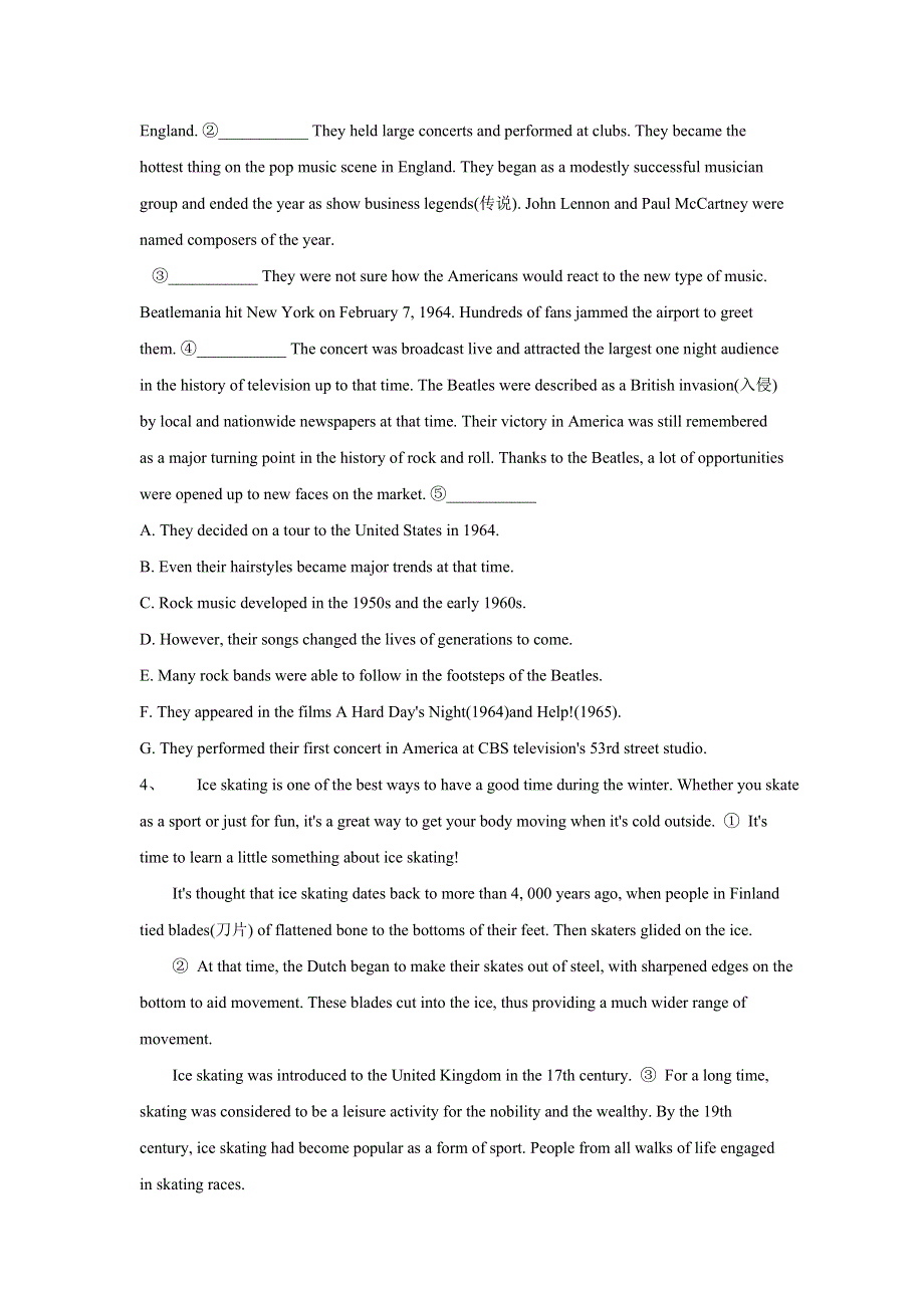 2020届高考英语二轮复习题型精准练：阅读七选五 WORD版含答案.doc_第3页