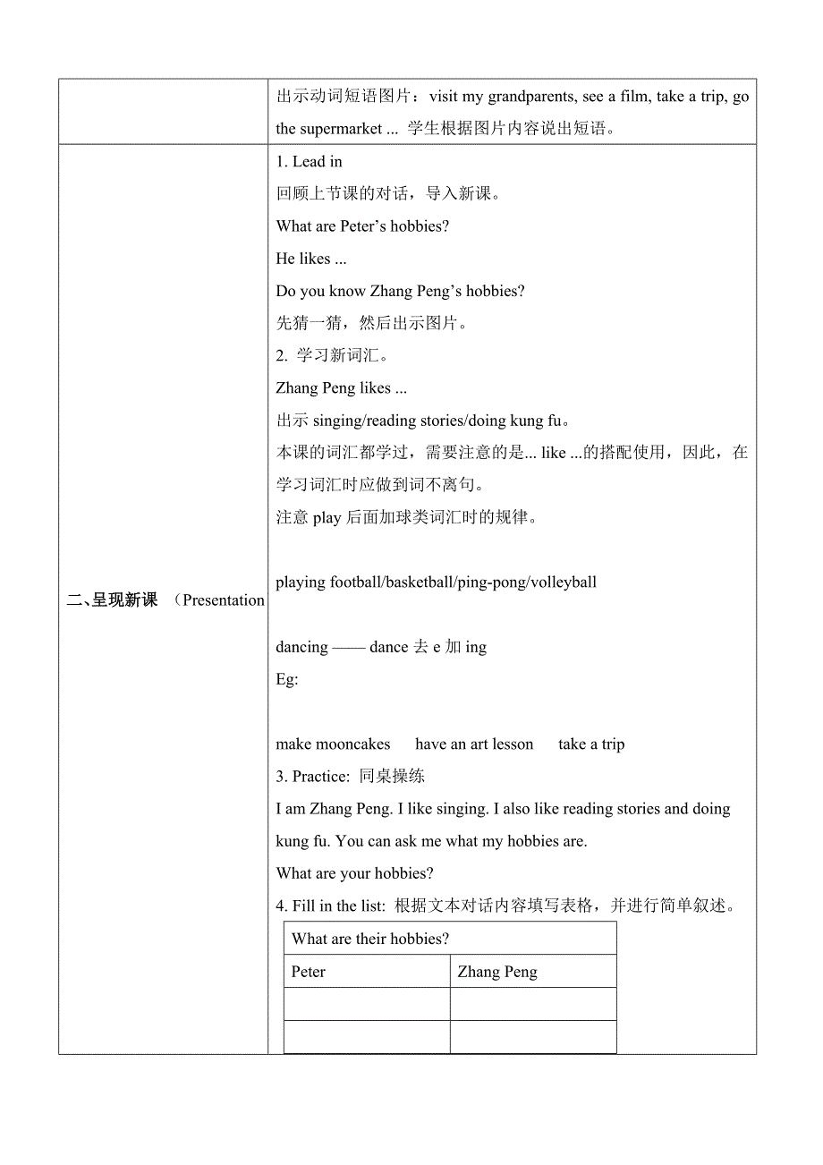 六年级英语上册教案 Unit4ALet’slearn.doc_第2页