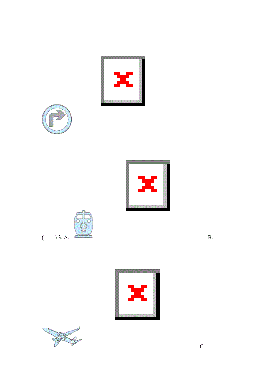六年级英语上学期期中测试卷2（人教PEP）.doc_第3页