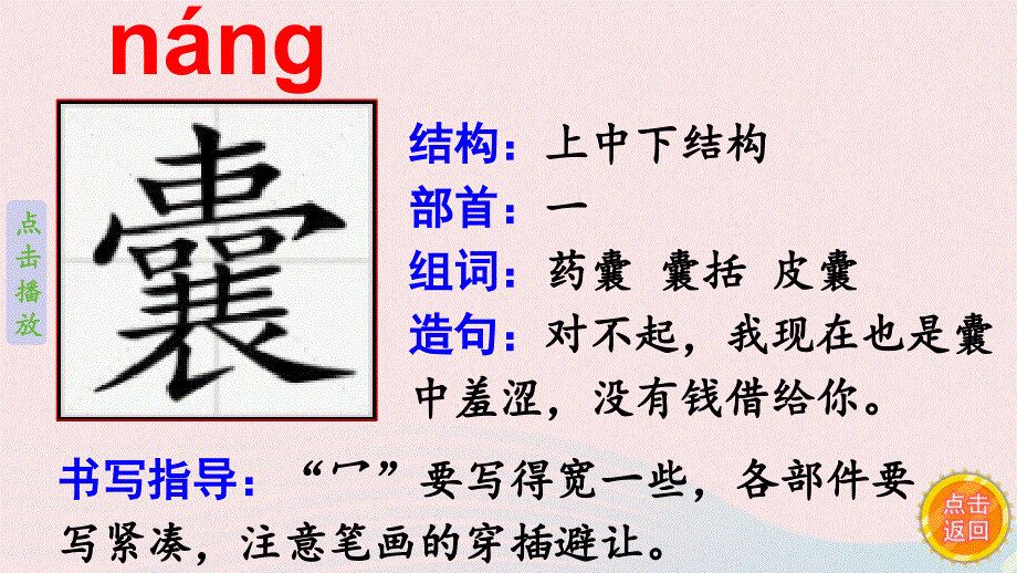 2023部编四下语文第6单元18文言文二则笔顺动漫课件.pptx_第3页