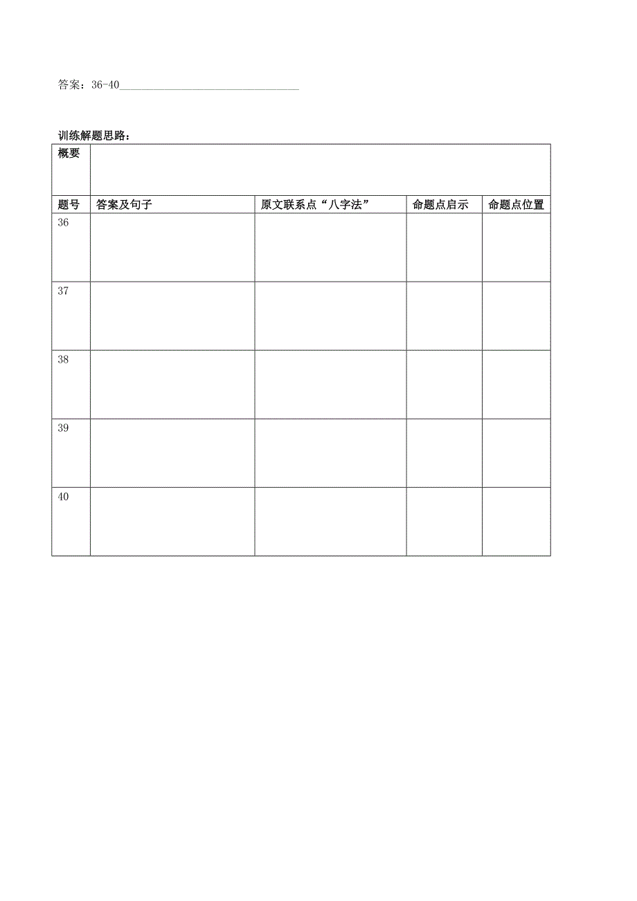 2020年高三英语开学大串讲 七选五专题精练.docx_第2页