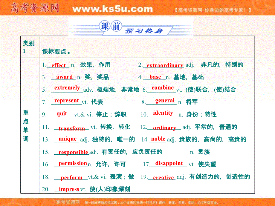 安徽省高考英语一轮复习精品课件：UNIT 5　RHYTHM （北师大版必修2）.ppt_第2页