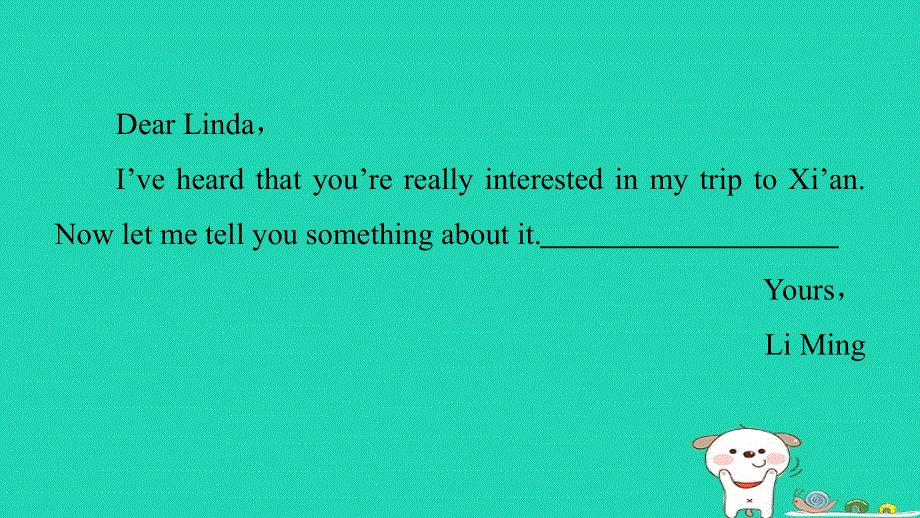 安徽省2024八年级英语下册 Unit 9 Have you ever been to a museum写作能力提升练课件（新版）人教新目标版.ppt_第3页