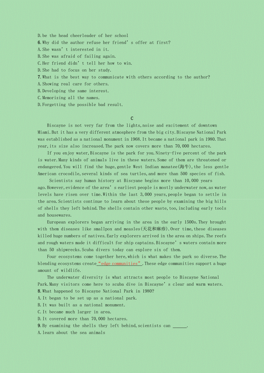 2023高考英语一轮复习选修8Module1阅读理解题组_练速度优质练习含解析外研版202303291195.docx_第3页