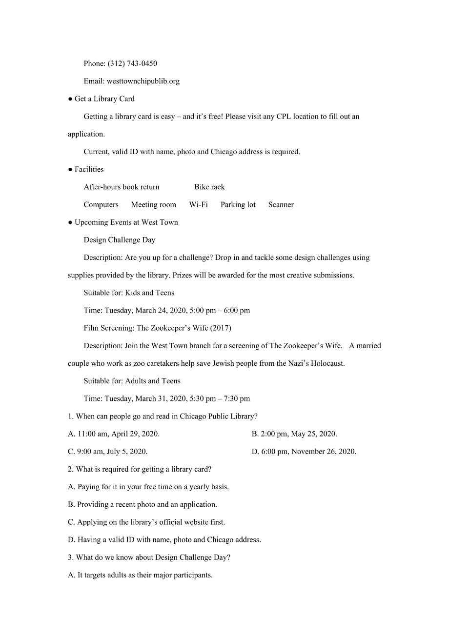 吉林省松原市实验高级中学2021届高考冲刺模拟英语新课标全国卷II卷 WORD版含解析.doc_第2页