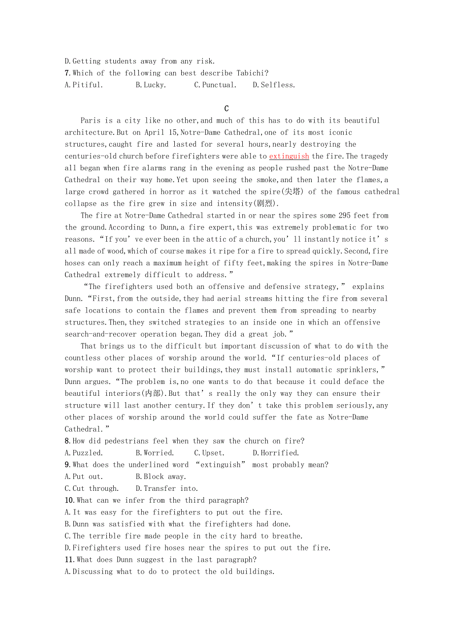 2023高考英语统考一轮复习训练模块三Unit3阅读理解题组_练速度含解析牛津译林版202303181230.docx_第3页