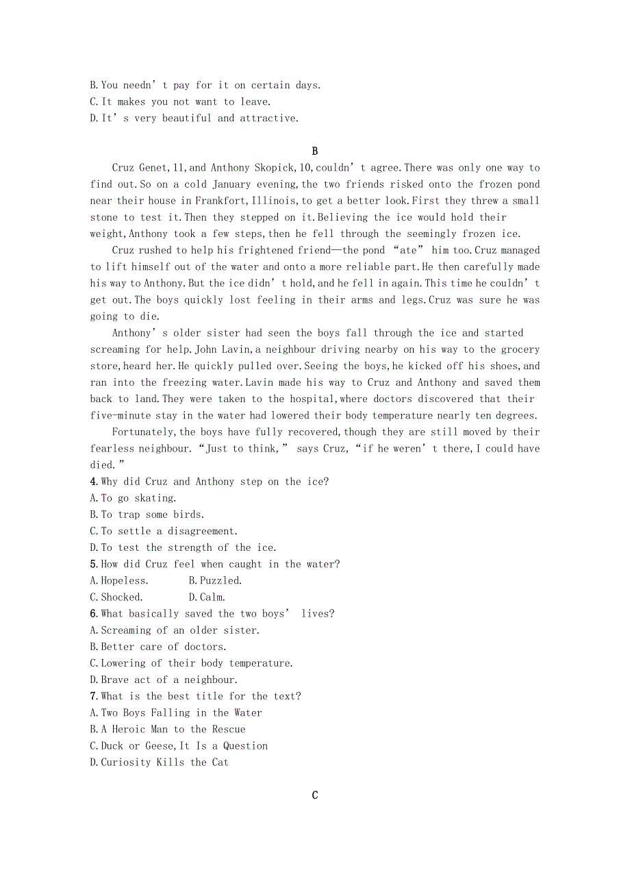 2023高考英语统考一轮复习训练模块四Unit2阅读理解题组_练速度含解析牛津译林版202303181236.docx_第2页