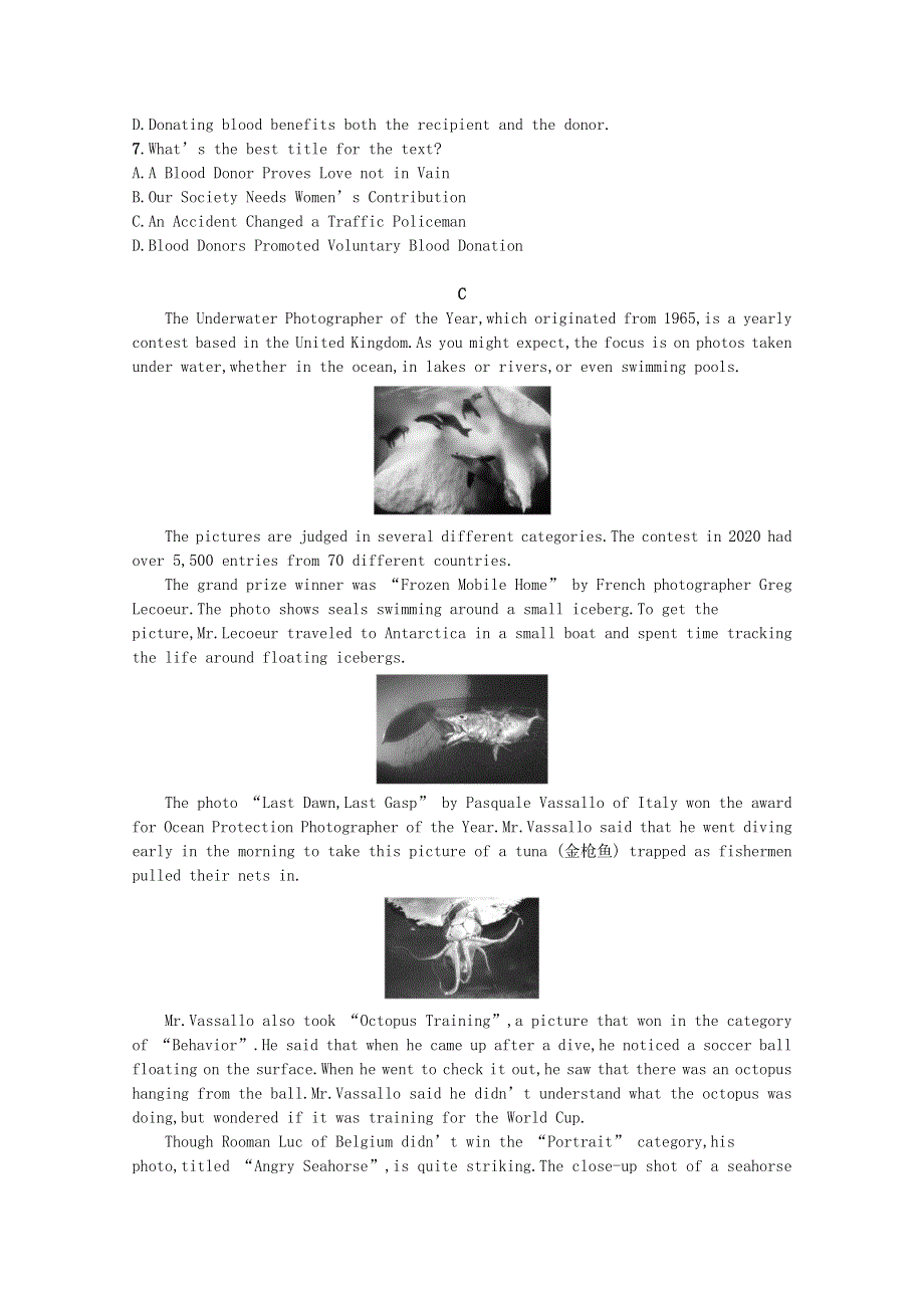 2023高考英语统考一轮复习训练模块六Unit3阅读理解题组_练速度含解析牛津译林版202303181216.docx_第3页