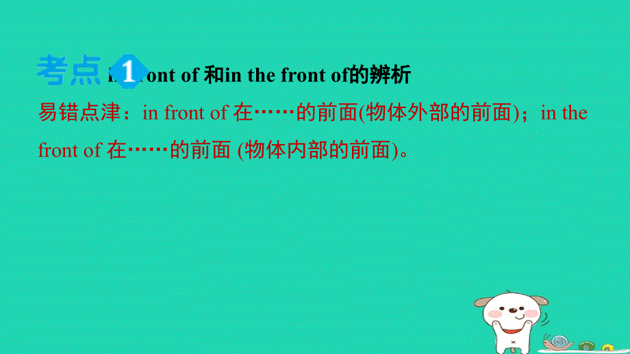 2024七年级英语下册 Unit 8 Is there a post office near here易错考点专练课件（新版）人教新目标版.ppt_第2页