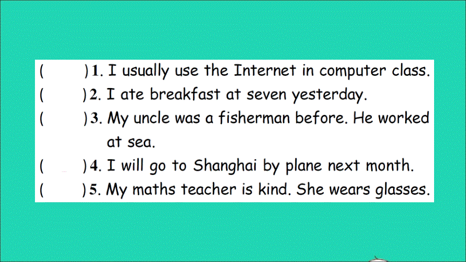 小学英语毕业升学专项复习（四）句子作业课件 人教PEP.ppt_第3页