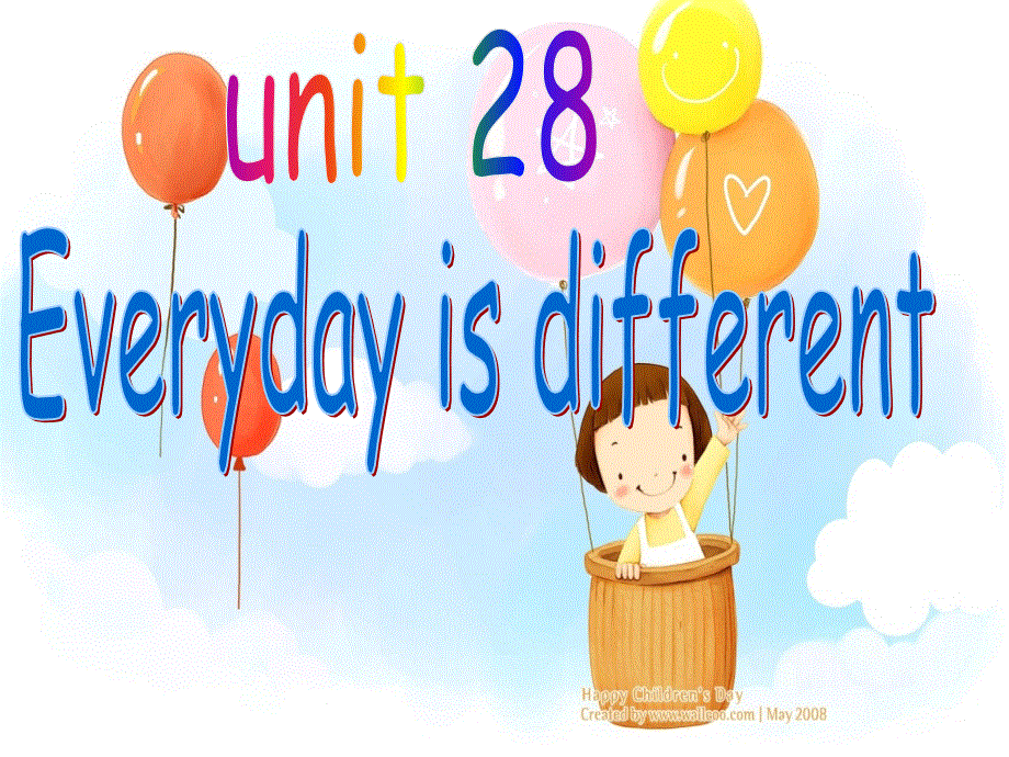 小学英语课件-1B Unit 28 Every day is different! 新概念英语青少版(共51张PPT).ppt_第1页