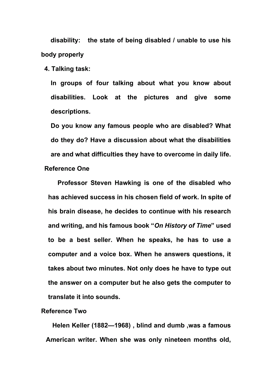 2019春人教新课标高二英语选修七教案：UNIT1 LIVING WELL WARMING UP .doc_第2页