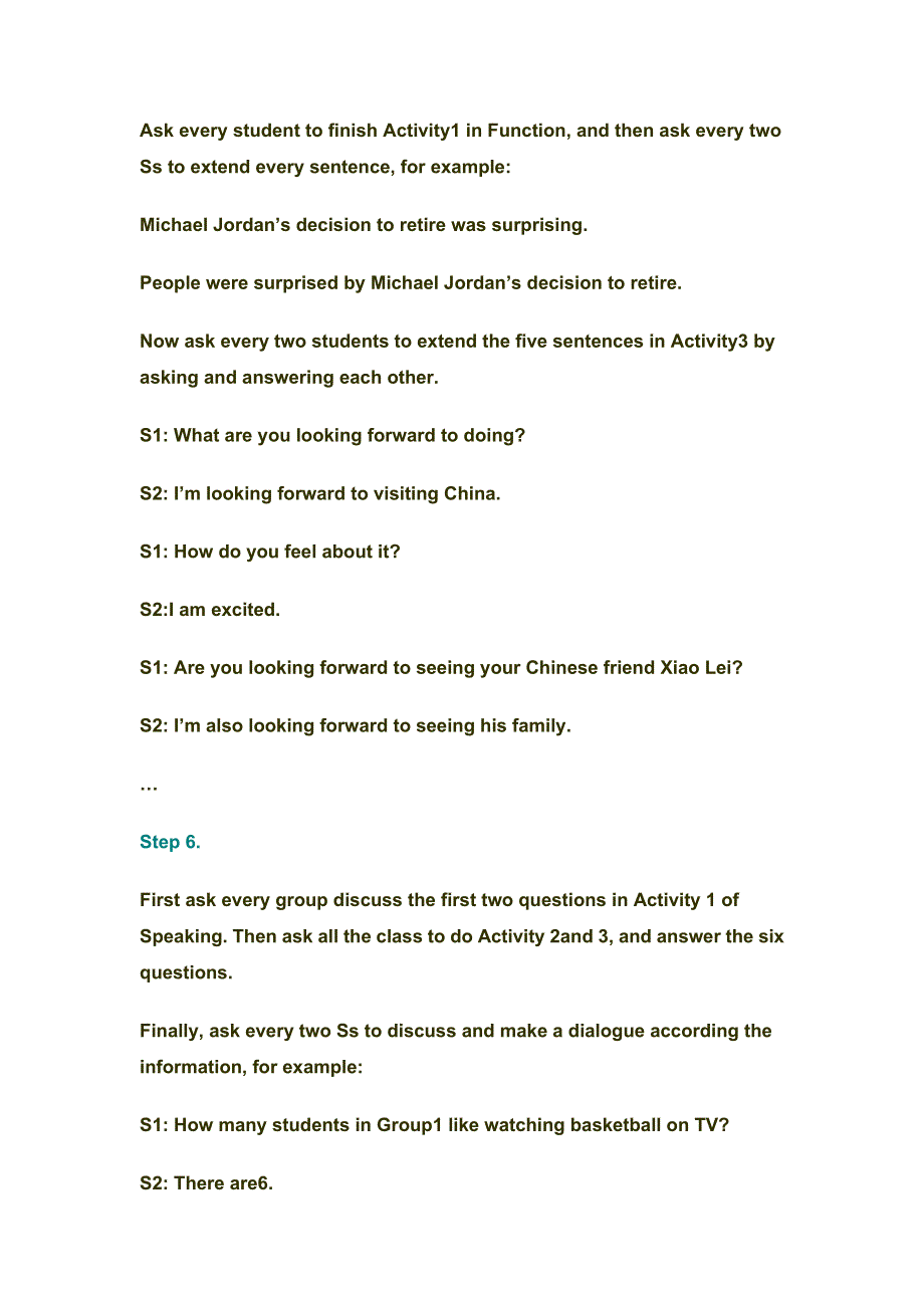 2019春外研版高二英语选修七教案：MODULE 1 BASKETBALL PERIOD ONE INTRODUCTION FUNCTION AND SPEAKING .doc_第3页