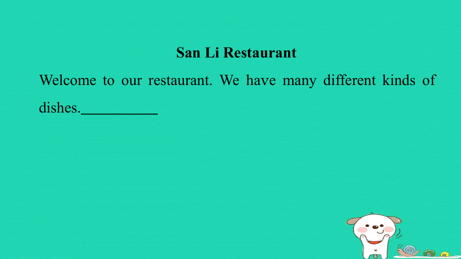 2024七年级英语下册 Unit 10 I'd like some noodles写作能力提升练课件（新版）人教新目标版.ppt_第3页