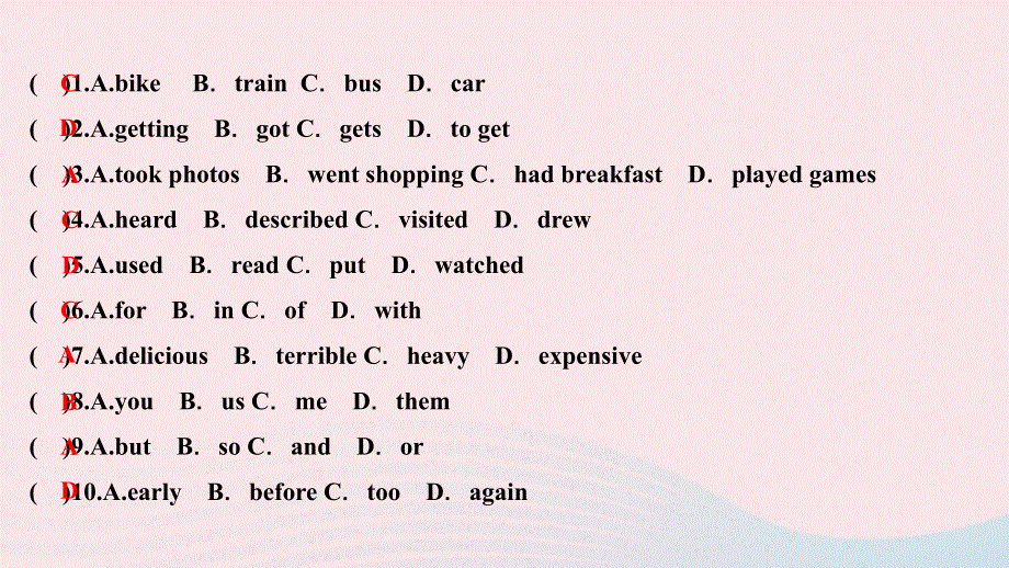 2024七年级英语下册 Unit 11 How was your school trip单元同步阅读能力提升作业课件（新版）人教新目标版.ppt_第3页