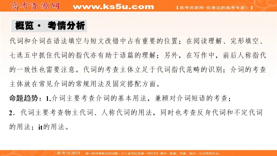 2020新课标高考牛津版英语第一轮总复习课件：第2部分 第2讲 代词和介词 .ppt_第2页