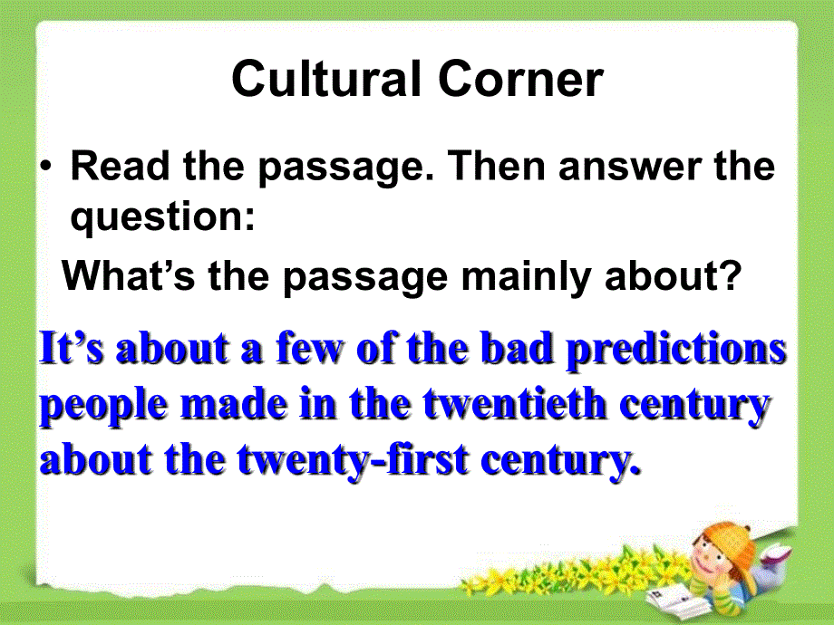 山东省冠县一中高一英语课件：MODULE1 CULTURAL CORNER WRITINGAND EVERYDAY ENGLISH（外研版必修4）.ppt_第3页