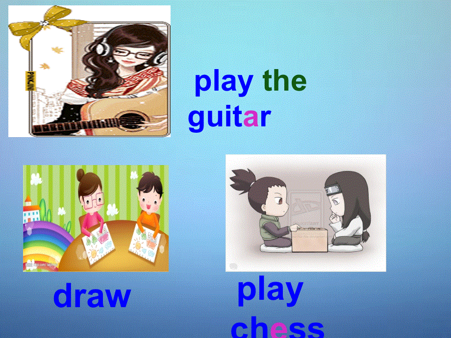 山东省日照市东港实验学校七年级英语下册Unit1Canyouplaytheguitar课件新版人教新目标版.ppt_第3页