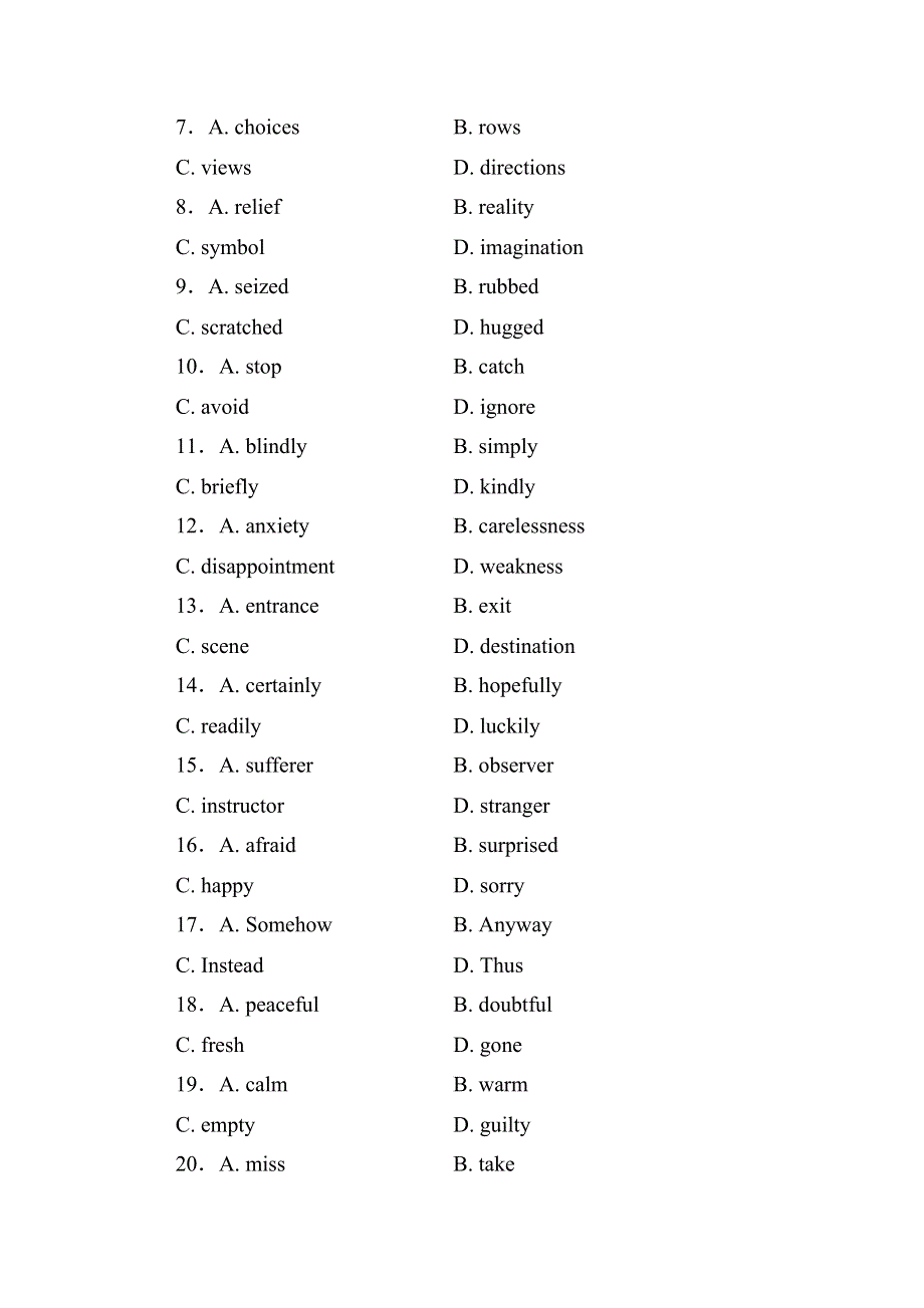 2019版赢在微点 高考复习顶层设计英语复习习题：选修七题组提分练33 WORD版含答案.doc_第2页