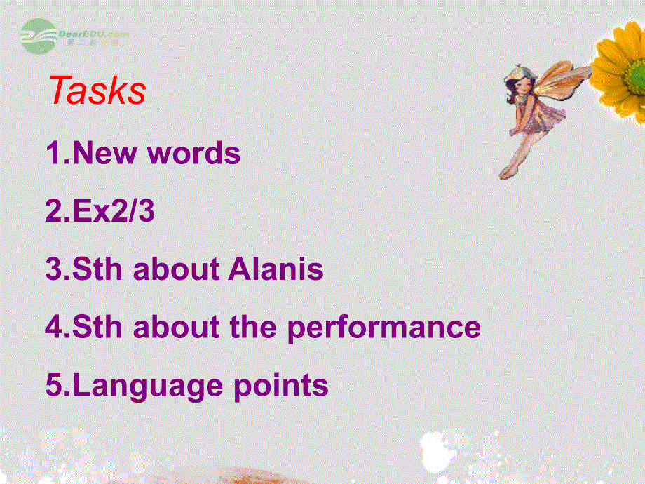 山东省莘县2012-2013学年高一英语课件：UNIT5 LESSON1 PERFORMANCE （北师大版必修2）.ppt_第3页