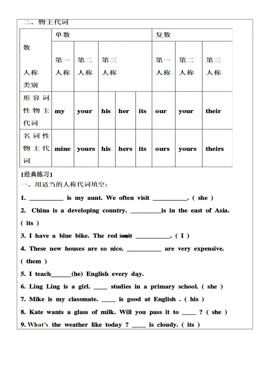 冀教版七年级英语上 Unit2 colors and clothes Review 学案.doc_第2页