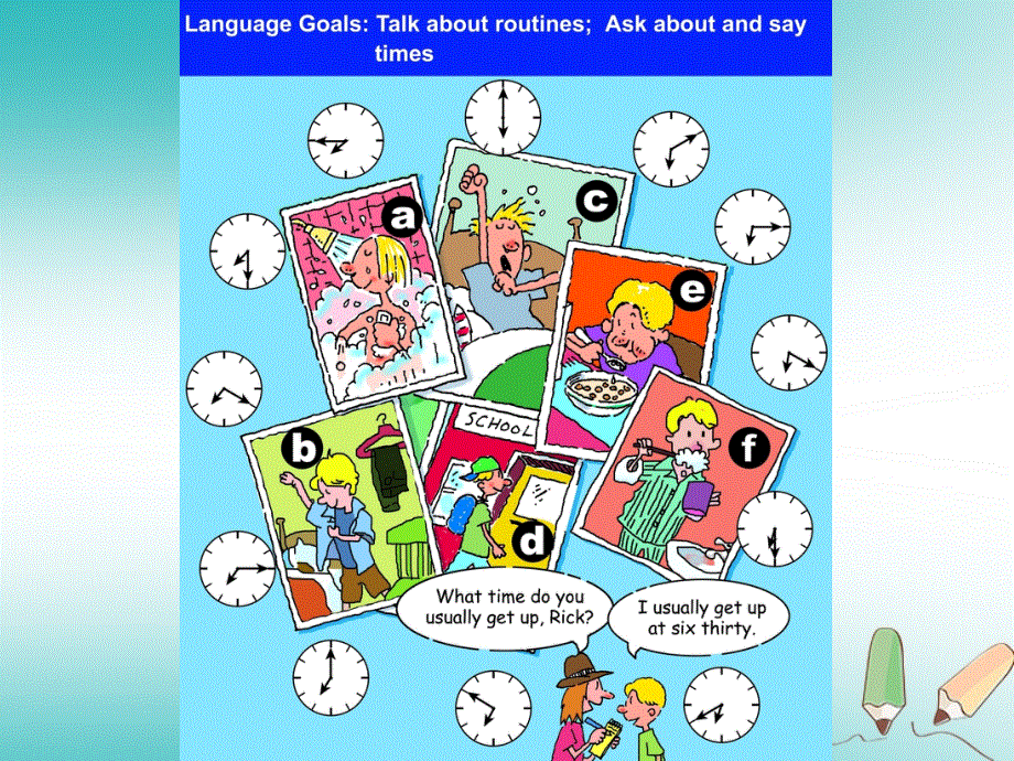 山东省郓城县随官屯镇七年级英语下册Unit2Whattimedoyougotoschool课件新版人教新目标版.ppt_第2页