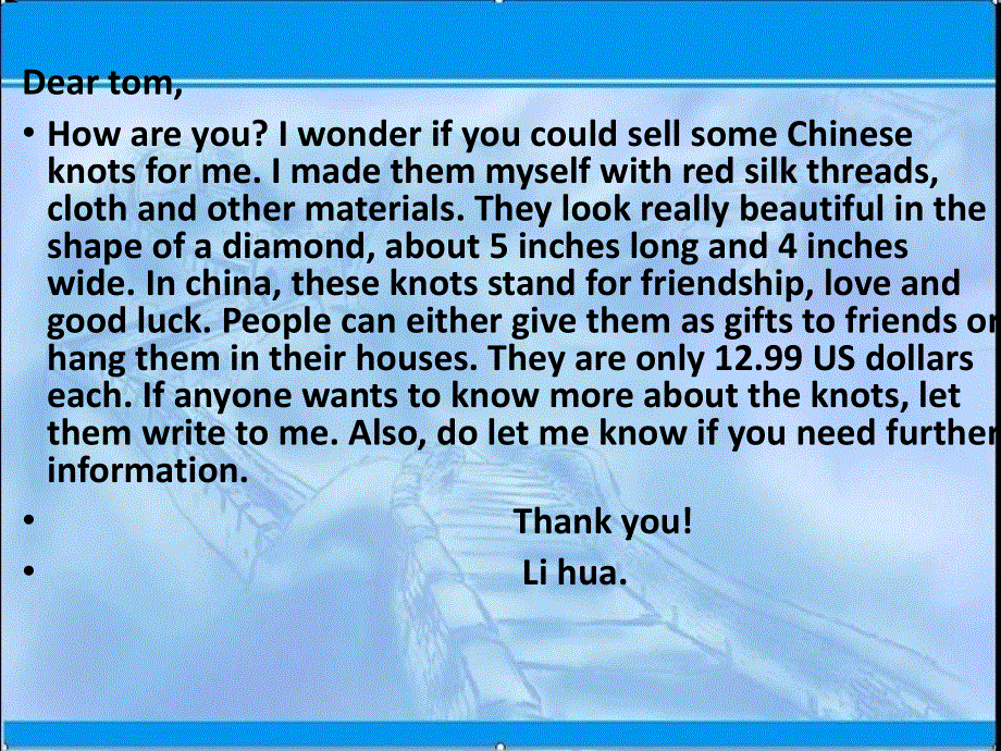 山东省青岛市平度第一中学2021届高考英语二轮复习课件：如何写书信 .ppt_第3页