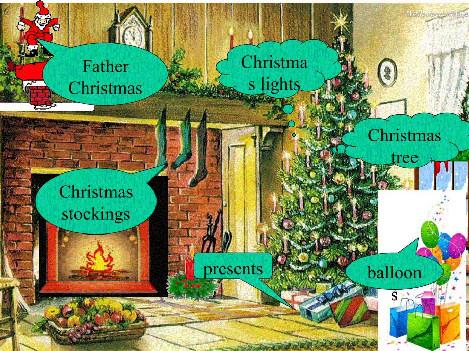 广东省佛山市三水区实验中学高一英语北师大版必修一课件：U3 LESSON 4 CHRISTMAS.ppt_第3页