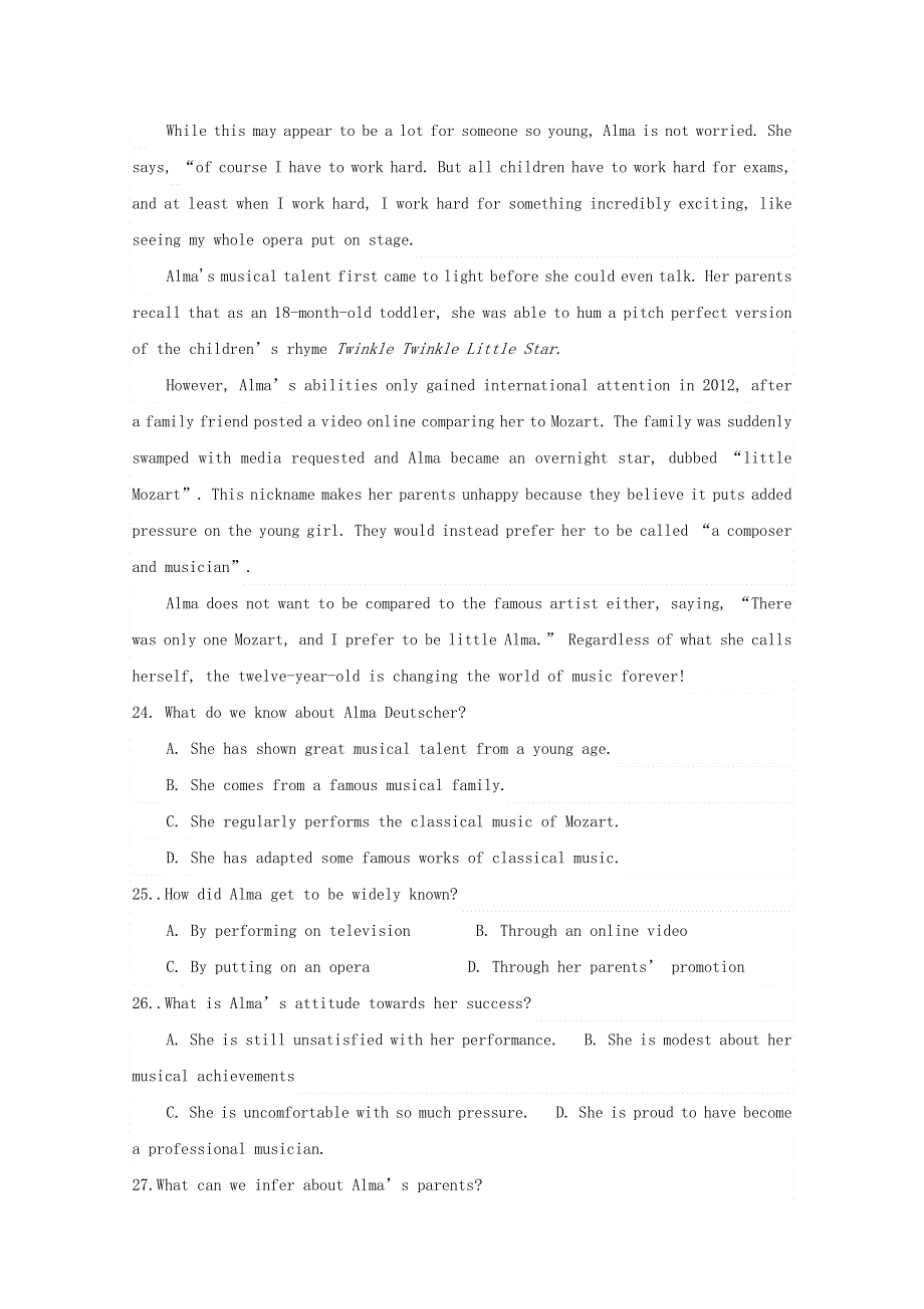 内蒙古阿荣旗第一中学2020-2021学年高二英语上学期期中试题.doc_第3页