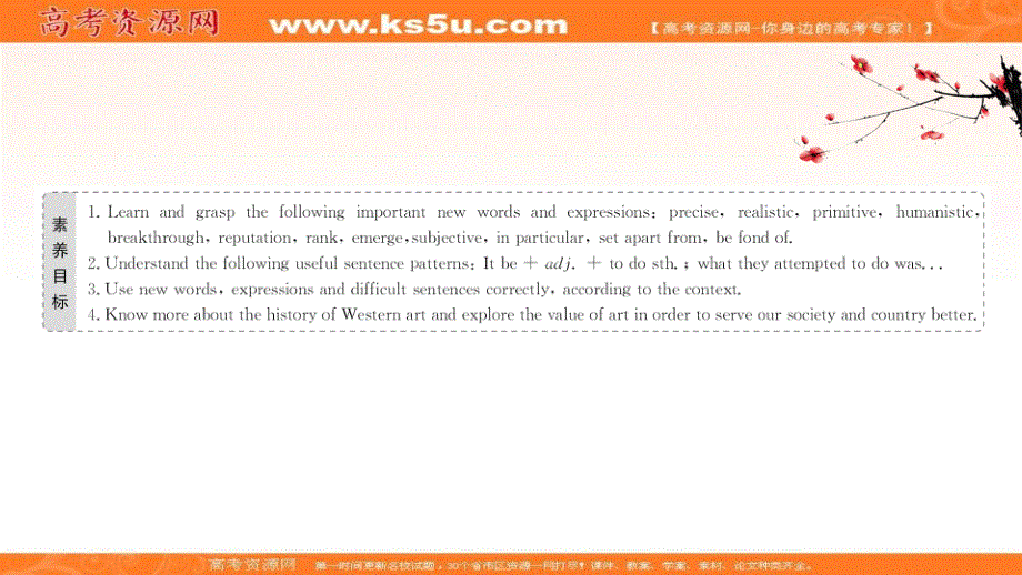 新教材2020-2021学年英语人教版选择性必修第三册素养课件：UNIT 1 ART PERIOD 2 .ppt_第2页
