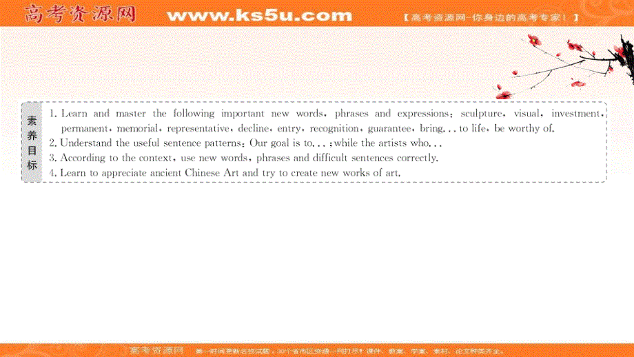 新教材2020-2021学年英语人教版选择性必修第三册素养课件：UNIT 1 ART PERIOD 4 .ppt_第2页