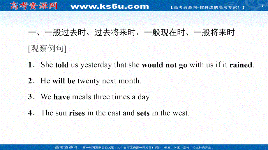 新教材2020-2021学年英语外研版选择性必修第四册课件：UNIT 1 LOOKING FORWARDS 突破语法大冲关 .ppt_第3页