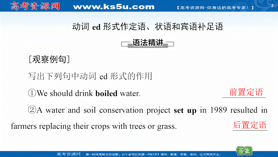 新教材2020-2021学年译林版高中英语必修第三册课件：UNIT 4 SCIENTISTS WHO CHANGED THE WORLD 突破语法大冲关 .ppt_第2页