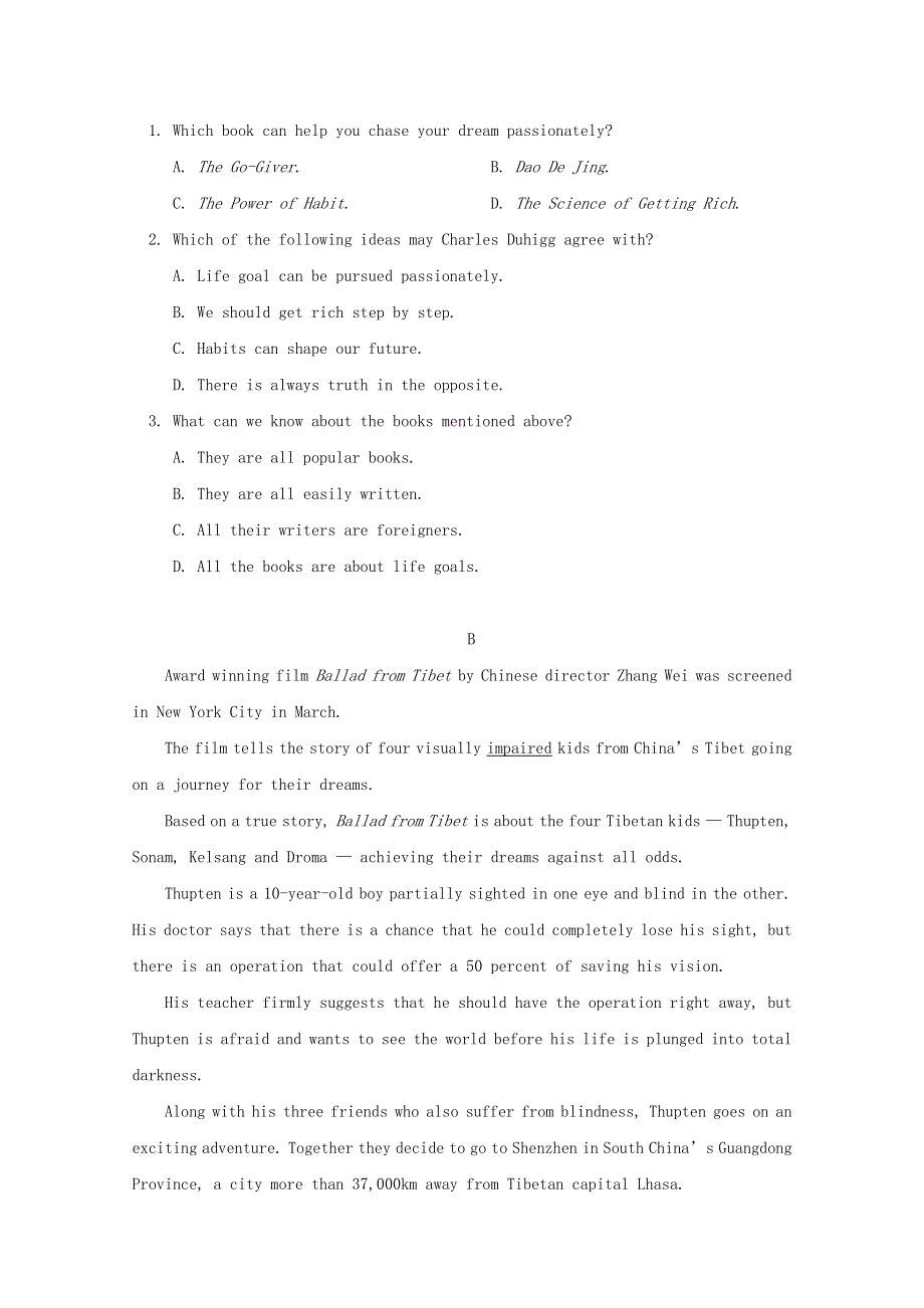 四川省射洪中学2021届高三英语上学期期中试题.doc_第2页