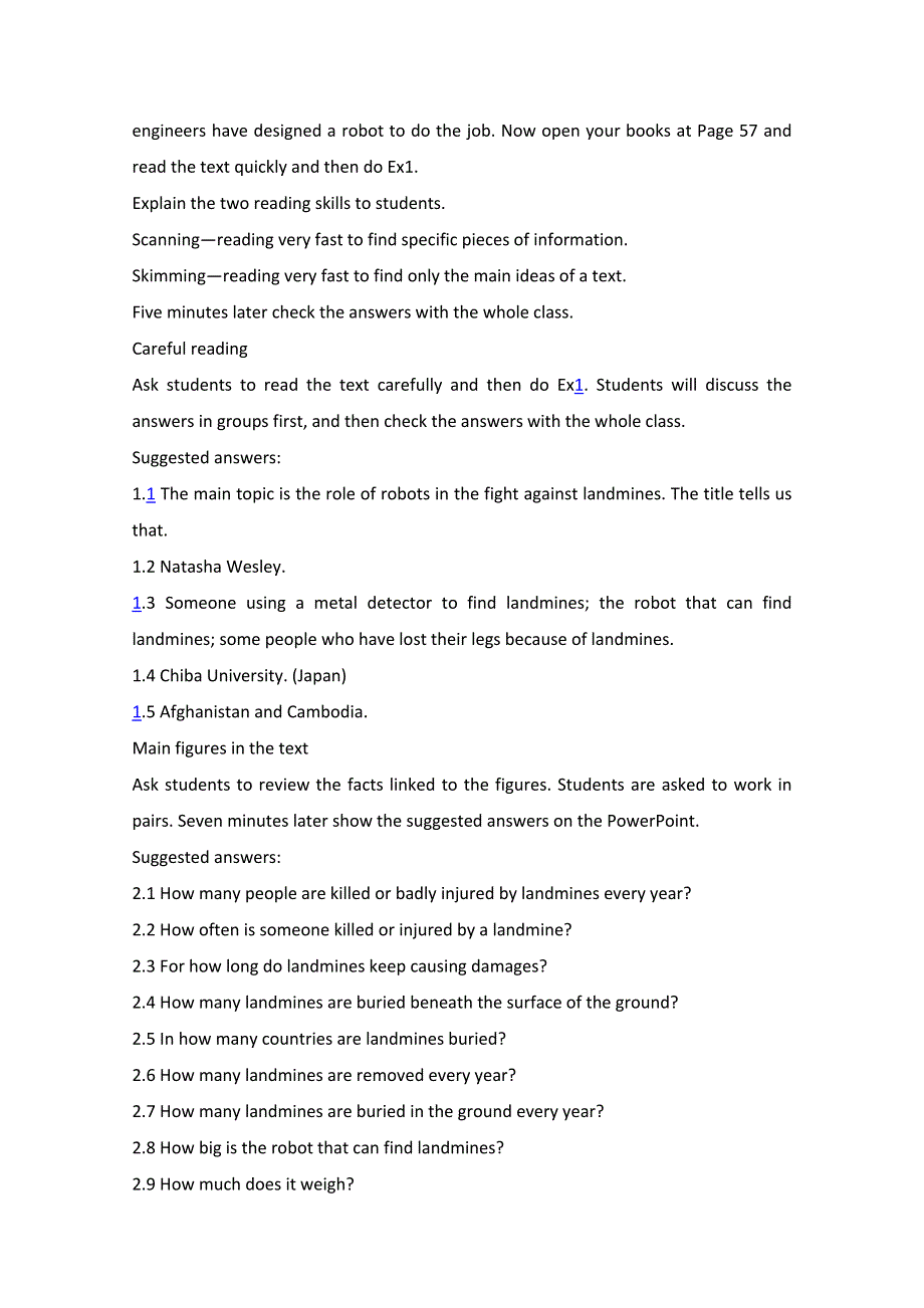 四川省射洪县射洪中学高二英语教案：MODULE 7 UNIT2 ROBOTS4.1（新人教版）.doc_第3页