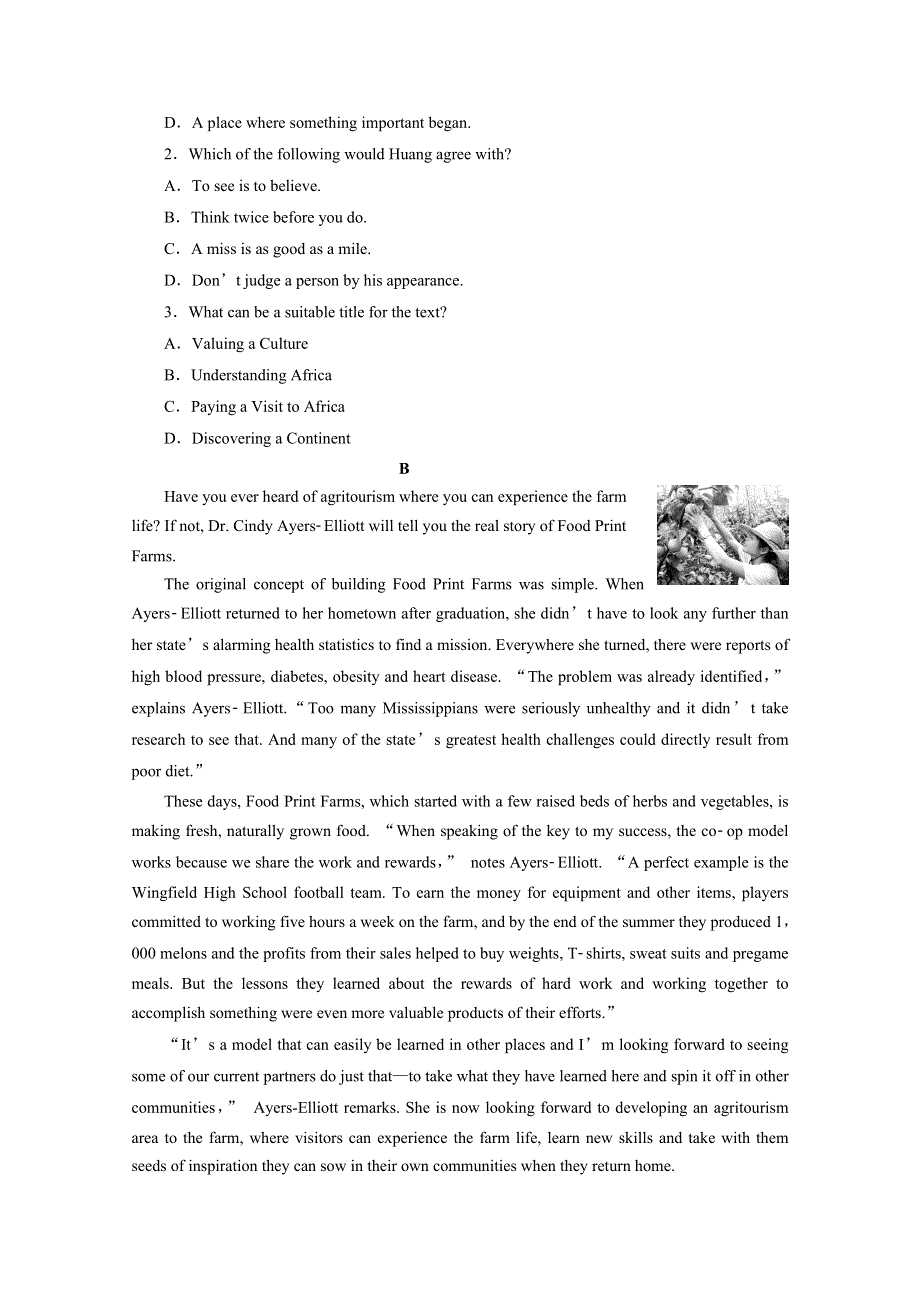 2020浙江高考英语二轮练习：阅读提速练（四） WORD版含解析.doc_第2页