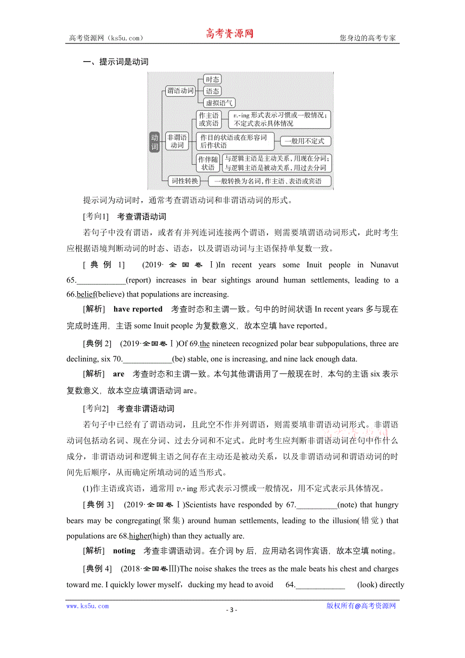 2020浙江高考英语二轮讲义：专题四　语法填空 WORD版含解析.doc_第3页