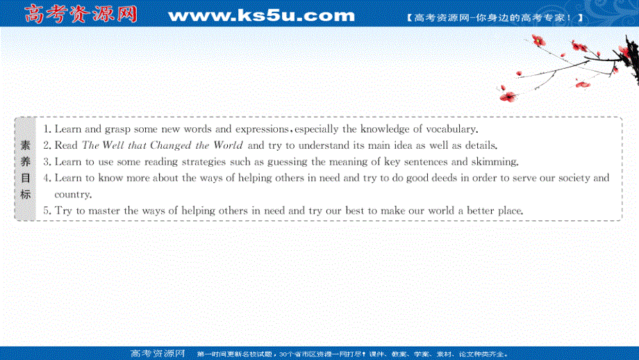 新教材2020-2021学年高中英语外研版必修第三册课件：UNIT 2 MAKING A DIFFERENCE PERIOD 1 .ppt_第2页