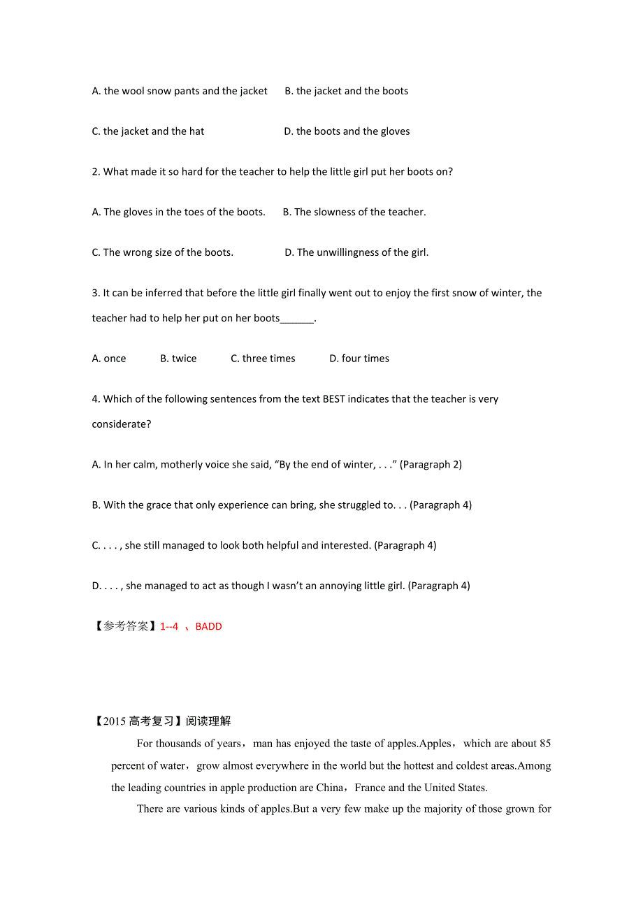 四川省岳池县2016高考英语阅读理解一轮选练（3）及参考答案.doc_第2页