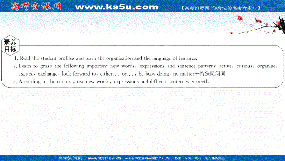 新教材2021-2022学年人教版英语必修第一册课件：WELCOME UNIT PERIOD 4 .ppt_第2页