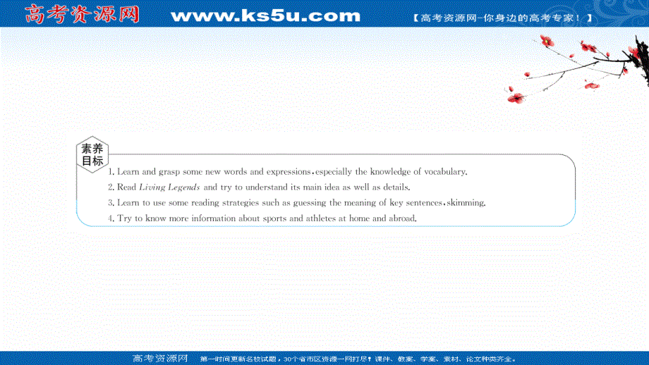 新教材2021-2022学年人教版英语必修第一册课件：UNIT 3　SPORTS AND FITNESS PERIOD 1 .ppt_第2页