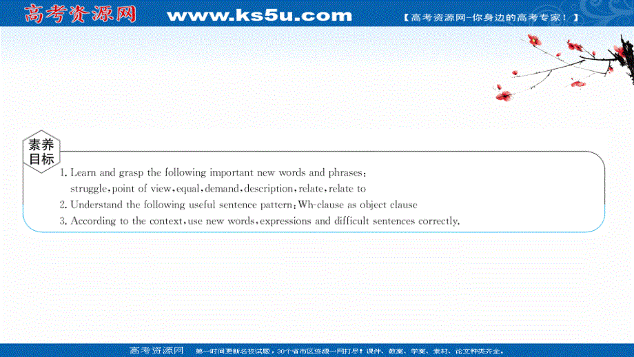 新教材2021-2022学年人教版英语必修第一册课件：UNIT 5　LANGUAGES AROUND THE WORLD PERIOD 4 .ppt_第2页