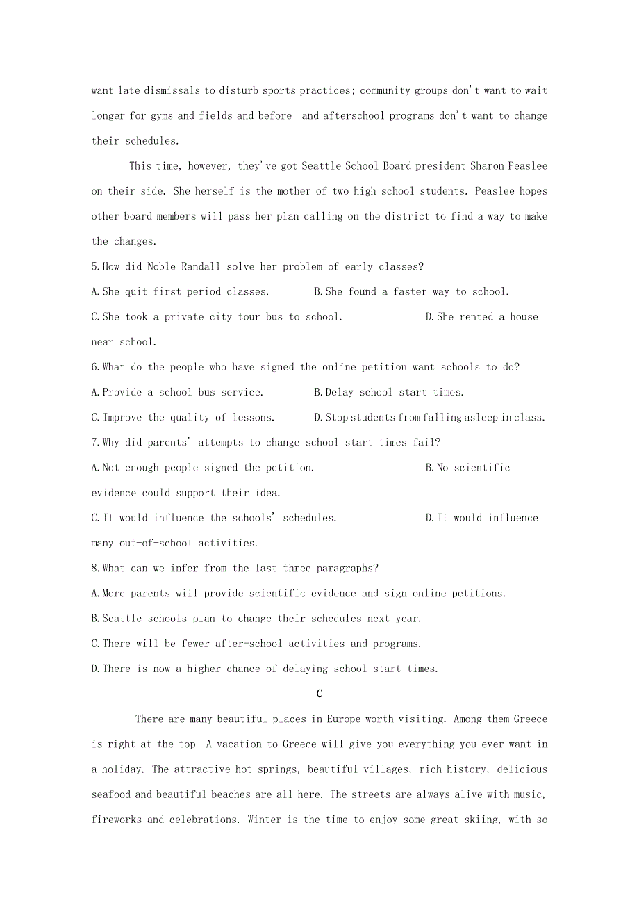 内蒙古化德一中2021届高三英语上学期期中试题202101120379.doc_第3页