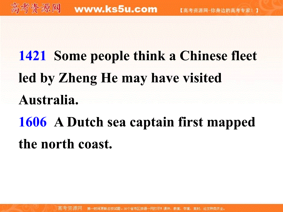 广东省广州市培才高级中学2016高考英语复习课件：新人教选修9 UNIT3 AUSTRALIA-READING TASK （共10张PPT） .ppt_第3页