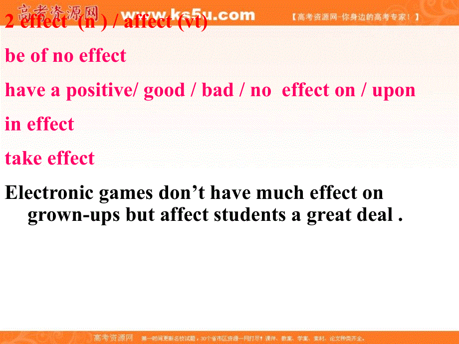 广东省广州市培才高级中学2016高考英语复习课件：新人教选修9 UNIT3 AUSTRALIA-LANGUAGE POINTS （共7张PPT） .ppt_第2页