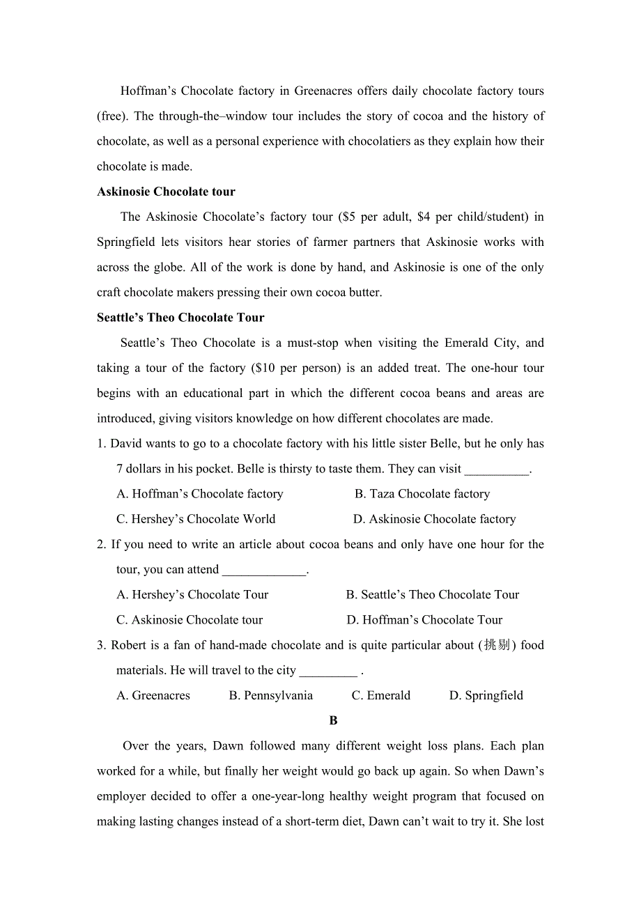 内蒙古北方重工业集团有限公司第三中学2017-2018学年高一4月月考英语试题 WORD版含答案.doc_第2页