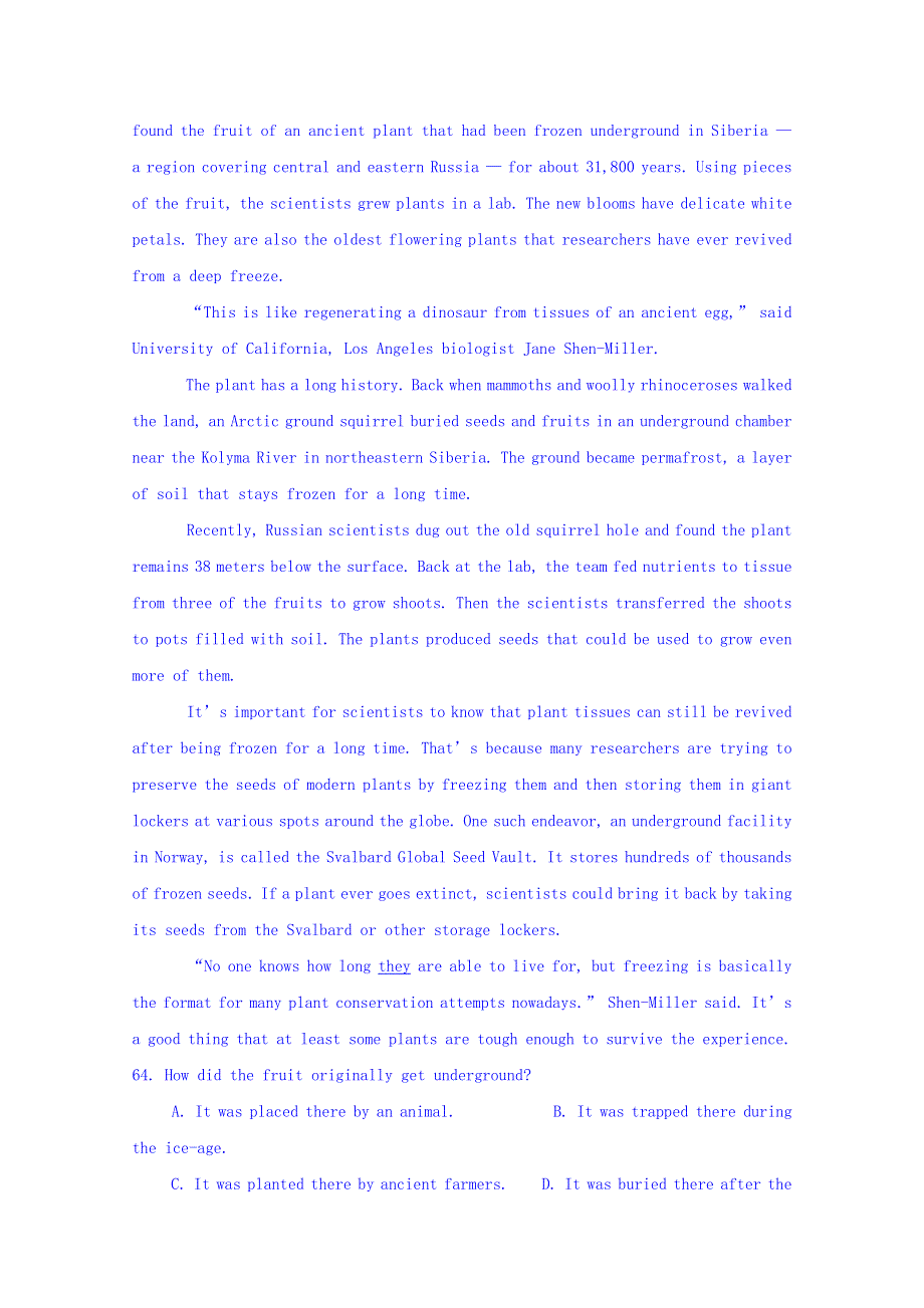 四川省内江市2016高考英语阅读理解专题选练（4） WORD版含答案.doc_第3页