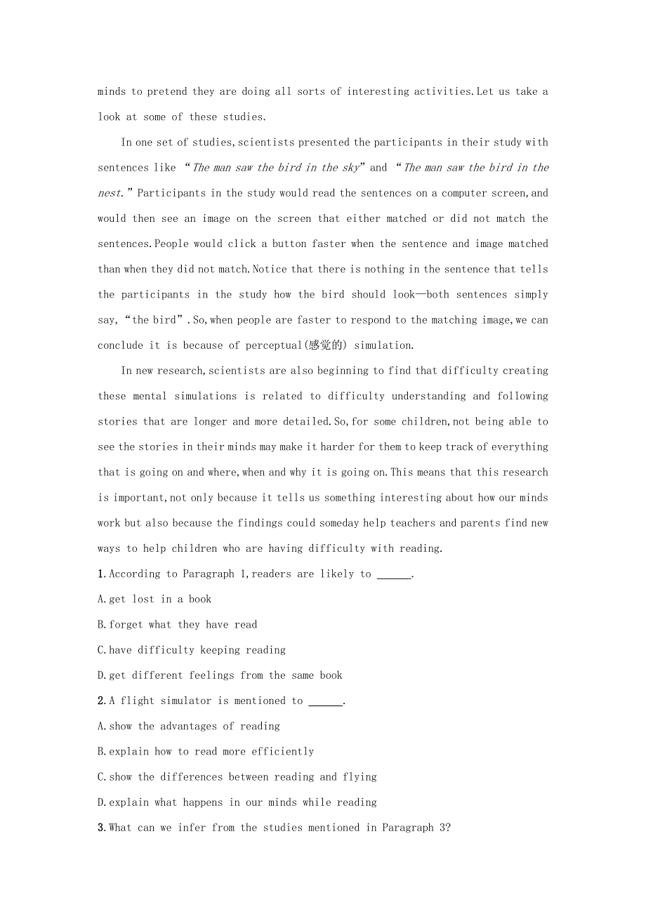 2019高考英语一轮优练题Unit1GreatScientists含解析新人教版必修5.doc_第3页