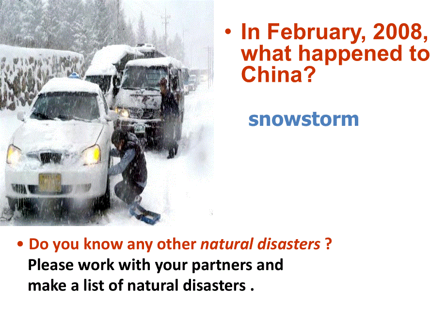 广东省江门市第一中学2016-2017学年高二英语 MODULE 6 UNIT 5 THE POWER OF NATURE-WARMING UP AND READING（课件） （共24张PPT） .ppt_第2页