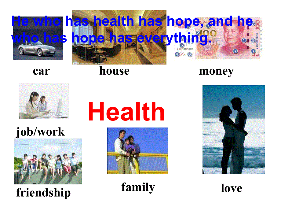 广东省江门市第一中学2016-2017学年高二英语 MODULE 6 UNIT 3 A HEALTHY LIFE WARM-UP COMPREHENDING（课件） （共17张PPT） .ppt_第2页